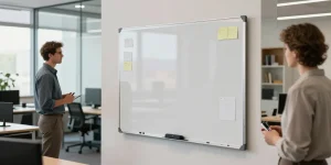 Pizarras blancas para oficina y aula, cuál elegir y por qué optar por una móvil.