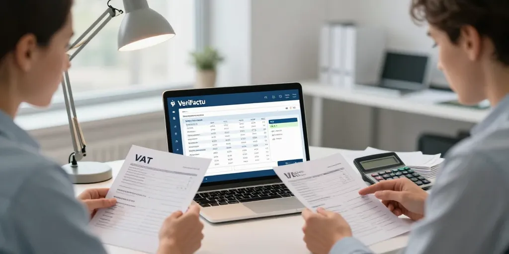 Calcular el IVA y programa de facturación con VeriFactu