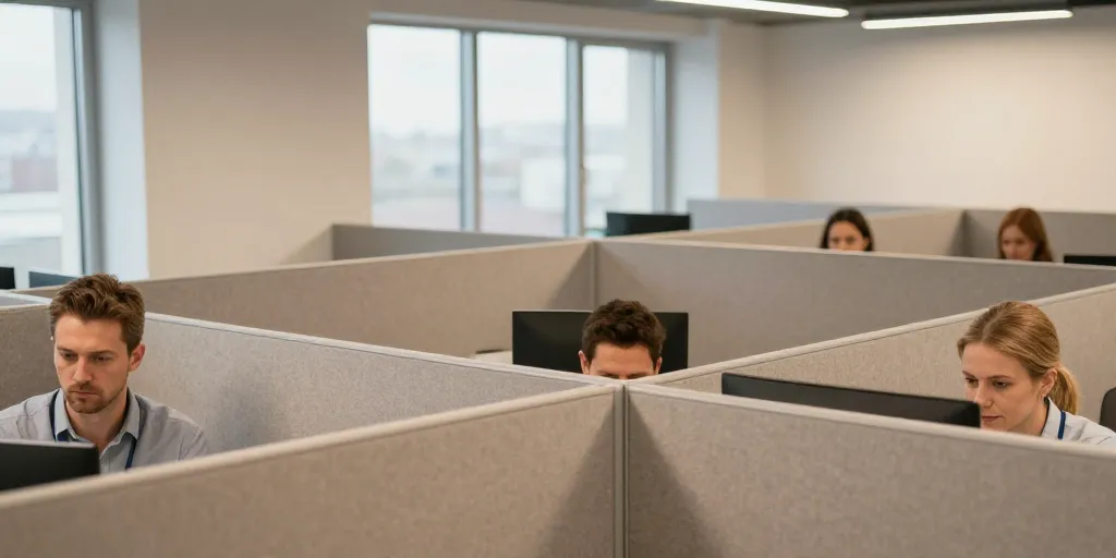 Mamparas de oficina: cómo la acústica y el bienestar laboral transforman espacios sin obra
